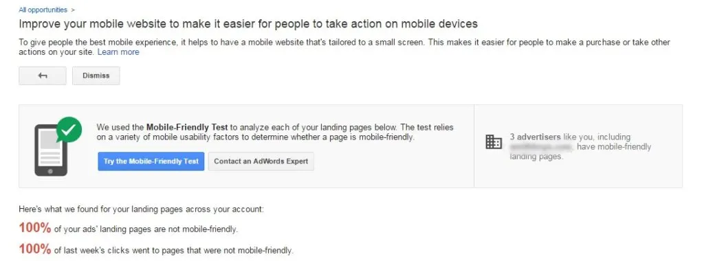 An illustration of a Google mobile optimization check