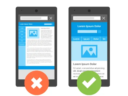 Mobil uyumlu web tasarımı örneği