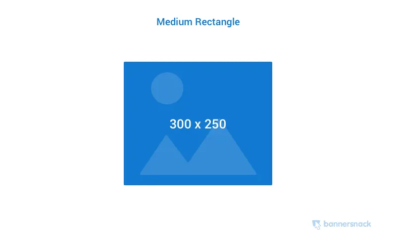medium rectangle banner ad
