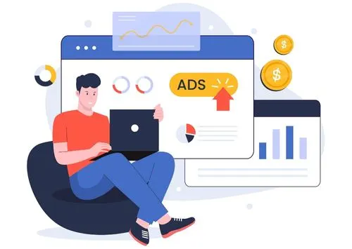 Google reklamları ve tıklama başına ödeme stratejisini gösteren görsel