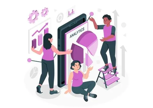 Playful illustration of the analytics concept