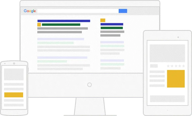 Google’da reklam vermeyi temsil eden görsel