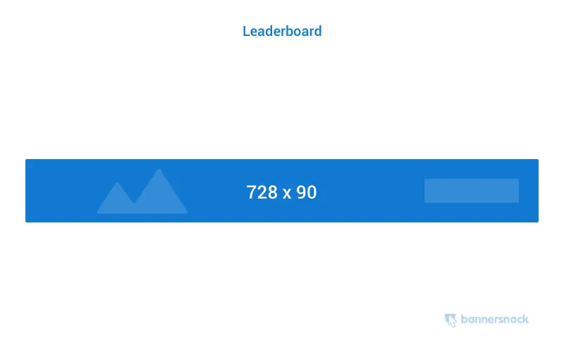 728x90 leaderboard banner ad