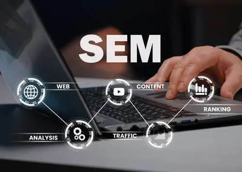 SEM ve SEO optimizasyonunu anlatan görsel