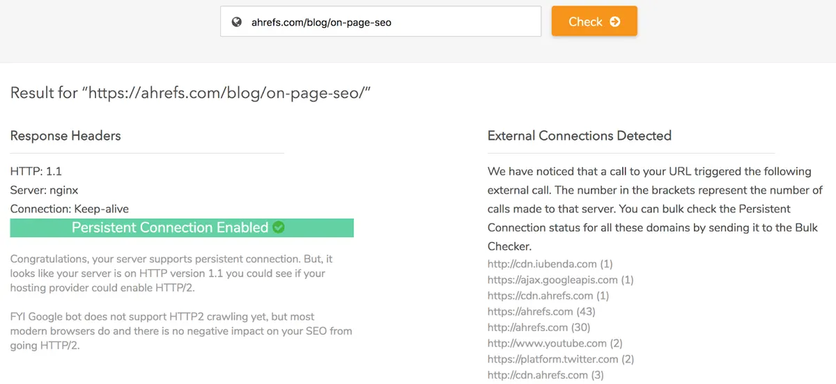 Keep-alive validation tool