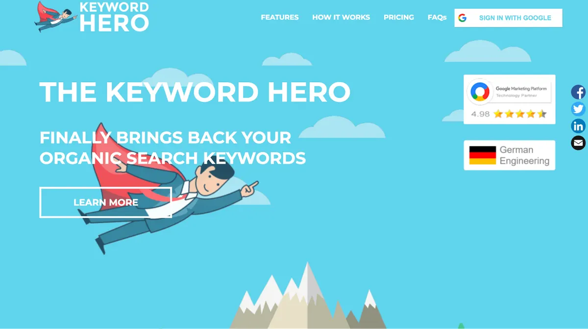 Keyword Hero keyword tool
